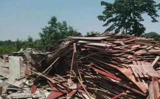 模板拆遷料木托盤用鋸末顆粒機這樣處理省時省力又賺錢！